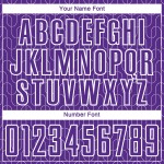 Soccer Geometric Uniform Pattern Sublimation Purple White Custom Jersey