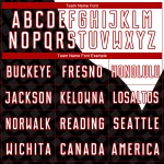 Uniform Jersey Sublimation Custom Curve Lines White-Red Black Soccer Uniform Jersey Sublimation Custom Curve Lines White-Red Black Soccer