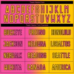 Custom Jersey Sublimation Soccer Gradient Fashion Uniform Pink-Black Yellow Custom Jersey Sublimation Soccer Gradient Fashion Uniform Pink-Black Yellow