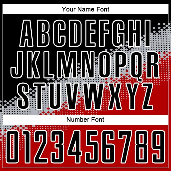 Custom Jersey Gray-Red Soccer Black Gradient Shape Sublimation Uniform Geometric Custom Jersey Gray-Red Soccer Black Gradient Shape Sublimation Uniform Geometric