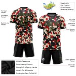 To Olive-Black Jersey Camo Service Sublimation Salute Uniform Soccer Custom