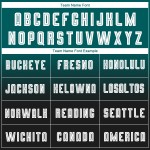 White-Black Sublimation Uniform Fade Soccer Teal Sleeve Custom Fashion Long Jersey White-Black Sublimation Uniform Fade Soccer Teal Sleeve Custom Fashion Long Jersey