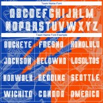 Sublimation Jersey Uniform Graffiti Thunder Custom Soccer Scratch Pattern Blue-Orange Sublimation Jersey Uniform Graffiti Thunder Custom Soccer Scratch Pattern Blue-Orange