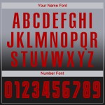 Soccer Jersey Long Gray Fade Custom Red-Black Fashion Sleeve Uniform Sublimation Soccer Jersey Long Gray Fade Custom Red-Black Fashion Sleeve Uniform Sublimation