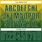 Uniform Custom Jersey Sublimation Soccer Gold Green-White Uniform Custom Jersey Sublimation Soccer Gold Green-White