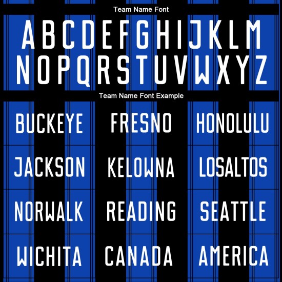 Custom Black Sublimation Uniform Jersey Line White-Thunder Blue Soccer Custom Black Sublimation Uniform Jersey Line White-Thunder Blue Soccer