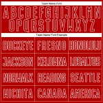 Gold Custom Jersey Soccer Sublimation Fashion Red-White Split Uniform Gold Custom Jersey Soccer Sublimation Fashion Red-White Split Uniform