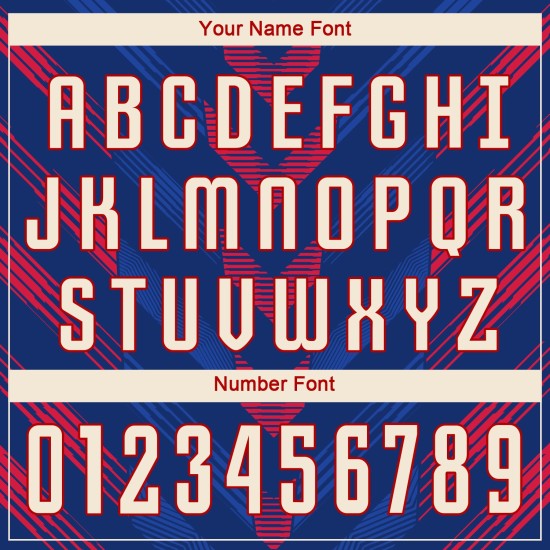 Custom Uniform Cream-Red Jersey Soccer Sublimation Royal