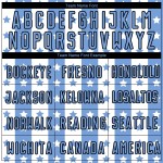 Jersey Black-White Sublimation Uniform Blue And Stripes Stars Soccer Light Custom