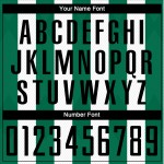 Green Soccer Black-Kelly White Jersey Sublimation Uniform Line Custom Green Soccer Black-Kelly White Jersey Sublimation Uniform Line Custom