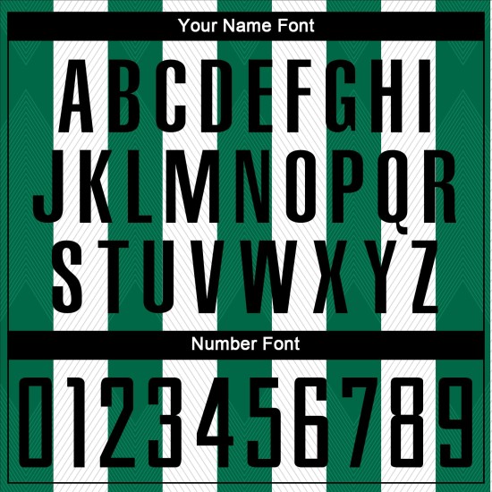 Green Soccer Black-Kelly White Jersey Sublimation Uniform Line Custom Green Soccer Black-Kelly White Jersey Sublimation Uniform Line Custom