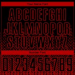 Sublimation Soccer Custom Jersey Red Shape Geometric Black Uniform Sublimation Soccer Custom Jersey Red Shape Geometric Black Uniform