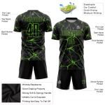 Uniform Jersey Black Sublimation Aurora Soccer Custom Green