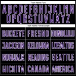 Purple-White Uniform Custom Sublimation Split Jersey Fashion Soccer Black Purple-White Uniform Custom Sublimation Split Jersey Fashion Soccer Black