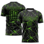 Uniform Jersey Black Sublimation Aurora Soccer Custom Green