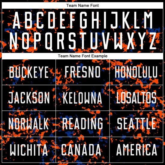 Art Jersey Orange-Royal Soccer Uniform Fragment Sublimation Abstract Black Custom Art Jersey Orange-Royal Soccer Uniform Fragment Sublimation Abstract Black Custom