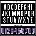 Purple-White Uniform Custom Sublimation Split Jersey Fashion Soccer Black Purple-White Uniform Custom Sublimation Split Jersey Fashion Soccer Black