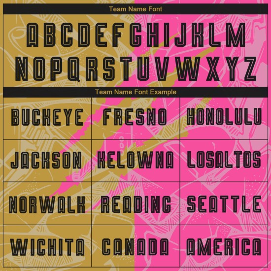 Jersey Graffiti Scratch Gold-Pink Sublimation Uniform Custom Old Black Soccer Pattern