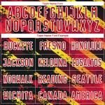 Gold-Black Splash Red Custom Jersey Sublimation Uniform Soccer