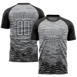 Jersey Gray Black Sublimation Uniform Soccer Custom Jersey Gray Black Sublimation Uniform Soccer Custom