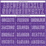 Soccer Geometric Uniform Pattern Sublimation Purple White Custom Jersey