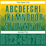 Soccer Kelly Gold Sublimation Green-White Uniform Jersey Custom Soccer Kelly Gold Sublimation Green-White Uniform Jersey Custom