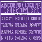 Custom Gray Split Purple-White Sublimation Soccer Jersey Fashion Uniform