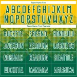 Soccer Kelly Gold Sublimation Green-White Uniform Jersey Custom Soccer Kelly Gold Sublimation Green-White Uniform Jersey Custom