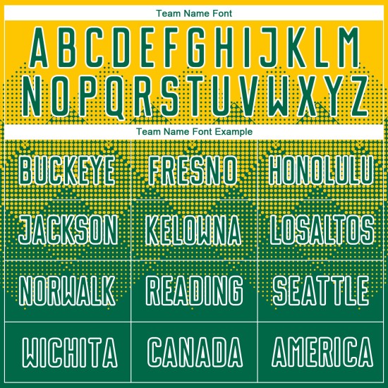 Soccer Kelly Gold Sublimation Green-White Uniform Jersey Custom Soccer Kelly Gold Sublimation Green-White Uniform Jersey Custom