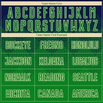 Sublimation Grass Custom Green-Cream Uniform Navy Jersey Soccer