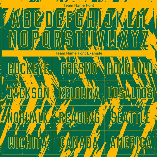 Soccer Sublimation Jersey Custom Uniform Kelly Gold Green