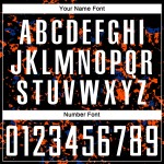 Art Jersey Orange-Royal Soccer Uniform Fragment Sublimation Abstract Black Custom Art Jersey Orange-Royal Soccer Uniform Fragment Sublimation Abstract Black Custom