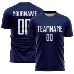 Uniform White Custom Navy Jersey Soccer Sublimation Uniform White Custom Navy Jersey Soccer Sublimation