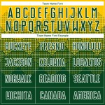 Uniform Custom Jersey Sublimation Soccer Gold Green-White Uniform Custom Jersey Sublimation Soccer Gold Green-White