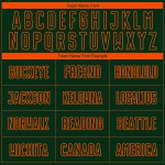 Custom Uniform Orange Green Jersey Sublimation Soccer Custom Uniform Orange Green Jersey Sublimation Soccer