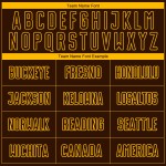 Soccer Gold Sublimation Uniform Jersey Custom Brown