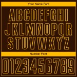 Soccer Gold Sublimation Uniform Jersey Custom Brown