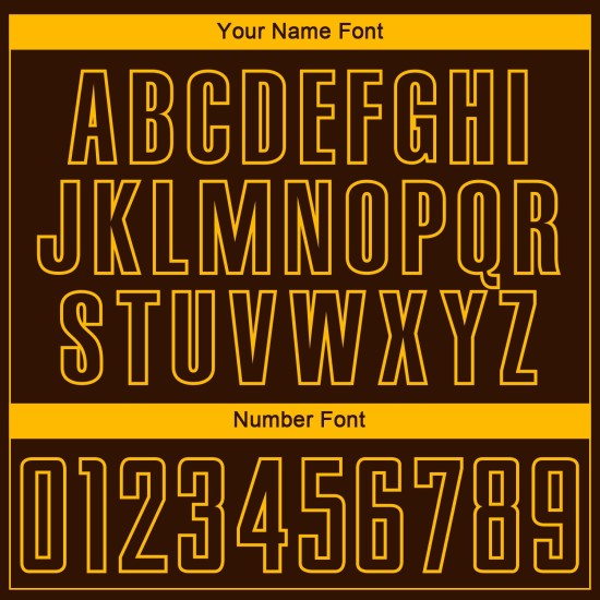 Soccer Gold Sublimation Uniform Jersey Custom Brown