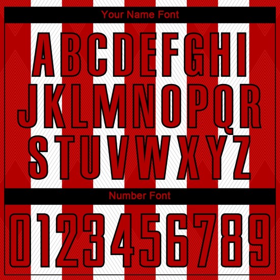 Soccer Red-Black Uniform White Sublimation Line Custom Jersey