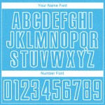 Shape Sublimation Blue Sky Uniform Jersey Custom White Geometric Soccer