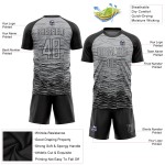 Jersey Gray Black Sublimation Uniform Soccer Custom Jersey Gray Black Sublimation Uniform Soccer Custom