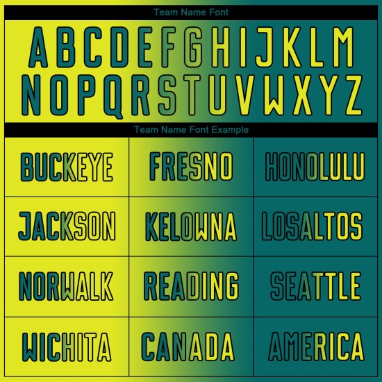 Neon Sublimation Yellow-Black Jersey Custom Gradient Uniform Fashion Soccer Teal Neon Sublimation Yellow-Black Jersey Custom Gradient Uniform Fashion Soccer Teal