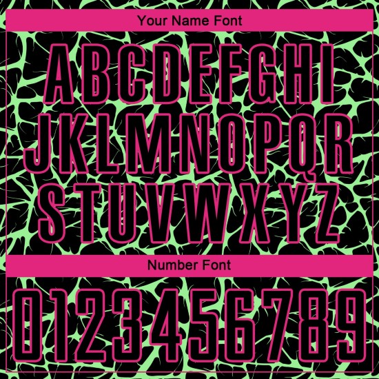 Uniform Soccer Network Black Abstract Sublimation Green-Hot Jersey Pea Pink Custom Splash