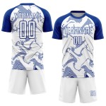 Jersey Soccer Curve White Lines Uniform Custom Sublimation Royal Jersey Soccer Curve White Lines Uniform Custom Sublimation Royal