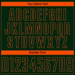 Fashion Custom Sublimation Pinstripe Green Soccer Fade Jersey Uniform Orange Fashion Custom Sublimation Pinstripe Green Soccer Fade Jersey Uniform Orange