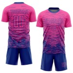 Sublimation Custom Pink Royal Uniform Jersey Soccer