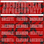 Abstract Sublimation Uniform Red Jersey Soccer Custom Black-White Fluid Abstract Sublimation Uniform Red Jersey Soccer Custom Black-White Fluid