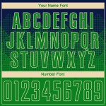 Sublimation Grass Custom Green-Cream Uniform Navy Jersey Soccer