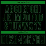 Green Custom Jersey Soccer Black Sublimation Grass Uniform Green Custom Jersey Soccer Black Sublimation Grass Uniform