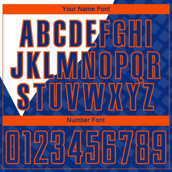 Sublimation Curve Soccer Custom Orange-White Royal Lines Uniform Jersey Sublimation Curve Soccer Custom Orange-White Royal Lines Uniform Jersey